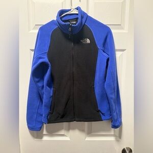 The North Face Blue and Black Fleece Jacket